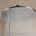 12" Brass Chrome Rainfall Shower Head - Silver - B078K1FYMX